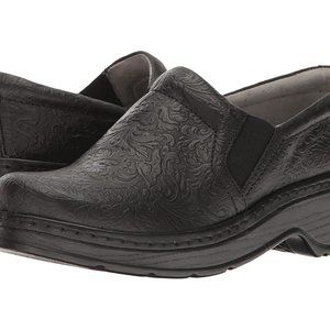 Klogs Footwear Naples Unisex Black Tooled Leather Shoes Size 12W